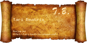 Tari Beatrix névjegykártya