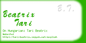 beatrix tari business card